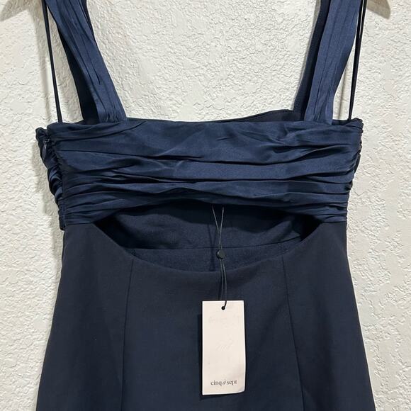 Cinq A’ Sept Jaqueline Navy Blue Mini Dress Womens size 2 - Picture 10 of 13